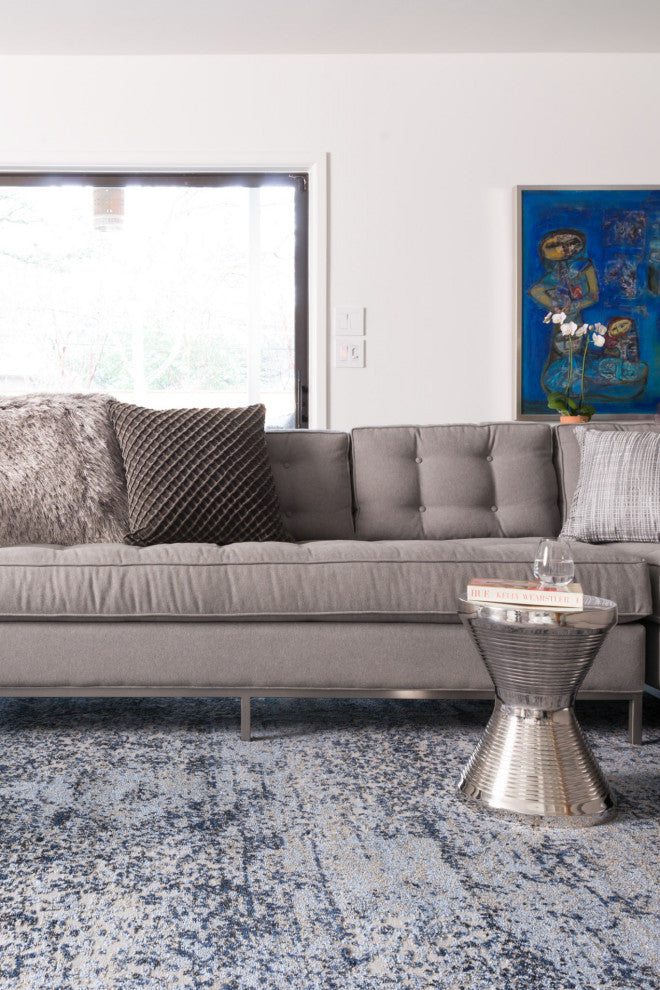 Light Blue / Gray Viera Area Rug by Loloi, 8'-11" x 12'-5"