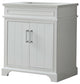 30" Wood Sink Vanity With Quartz Top-No Faucet