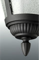 Progress Lighting 2-Light Wall Lantern With Clear Seeded Glass, Black