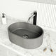 Giralda 16"L x 11"W Concrete Vessel Sink and Lexington 10"H Faucet Set