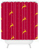 Deny Designs Jacqueline Maldonado Reindeer Stars Shower Curtain