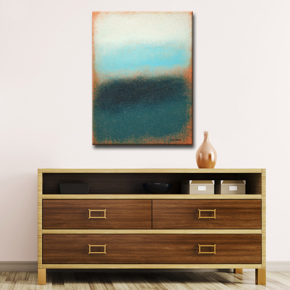Ready2HangArt Abstract Canvas Art 'Scent Of Rain' by Norman Wyatt, 40"x30"