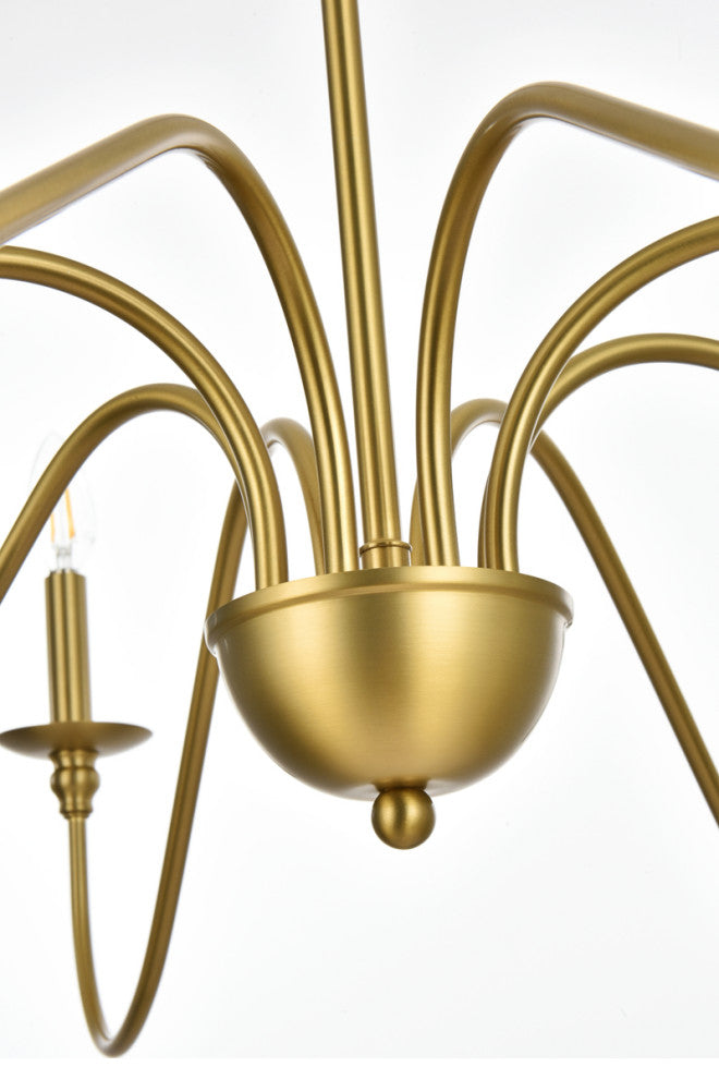 Living District Rohan 42" Chandelier in Satin Gold
