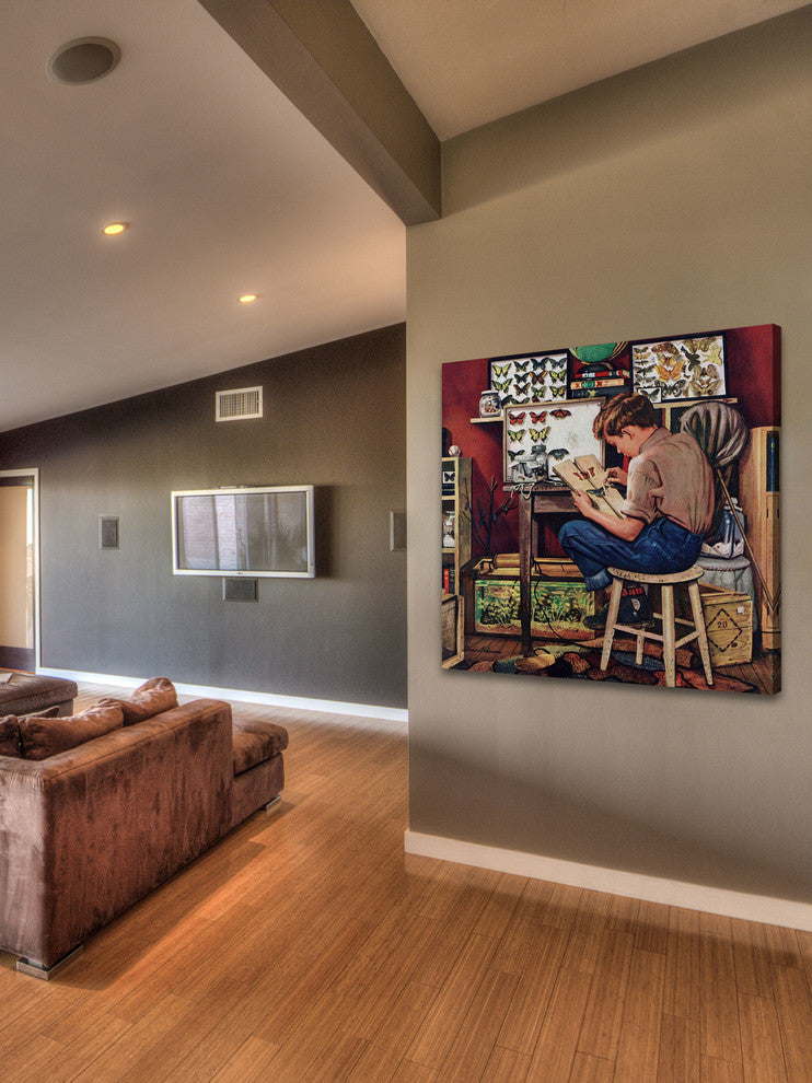 "The Collector" Painting Print on Canvas by Stevan Dohanos