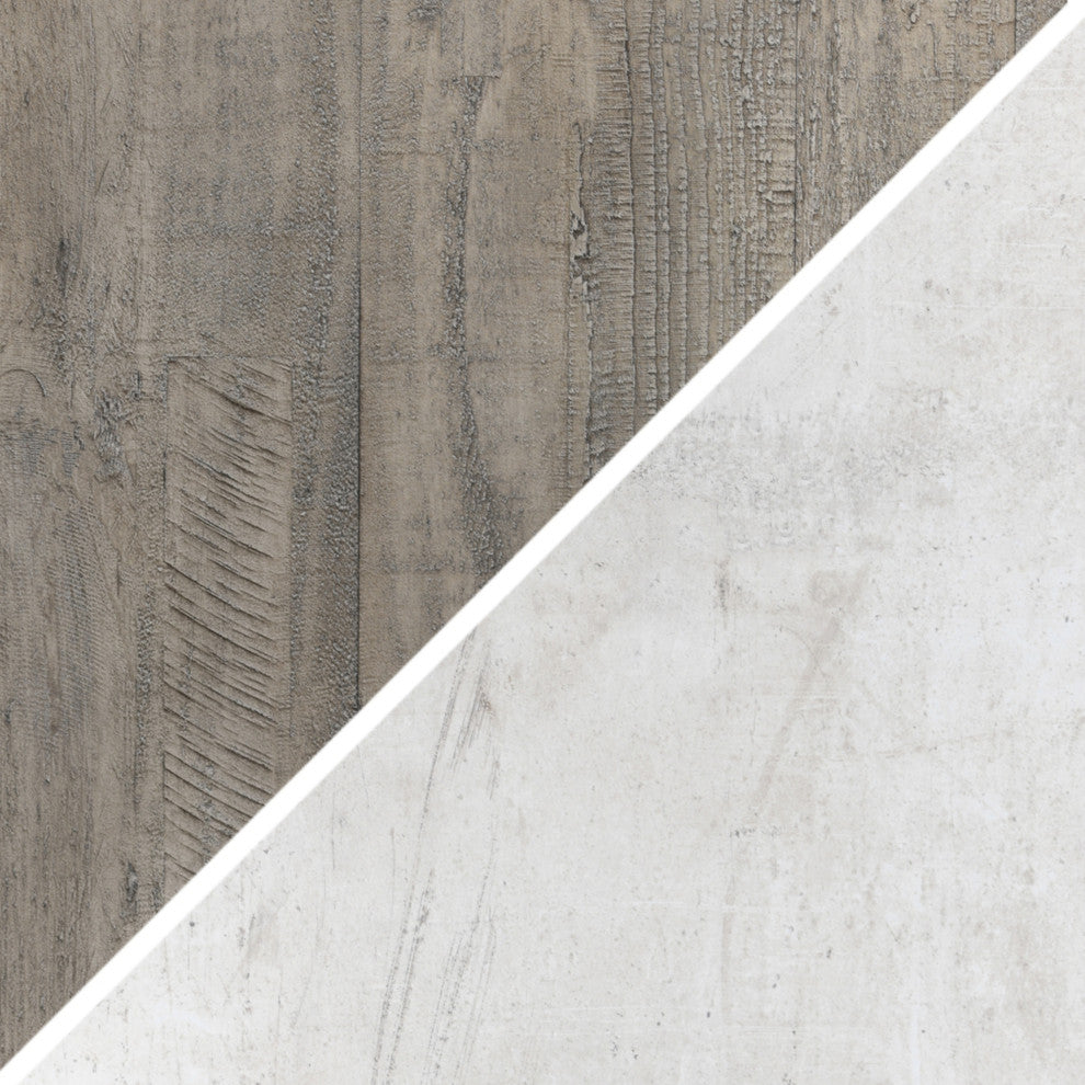 Denver Distressed Gray Sideboard Buffet, 4-Door