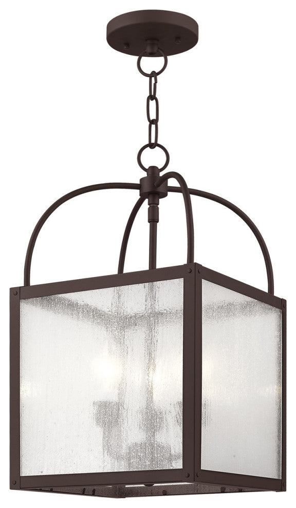 Livex 4055-07 3-Light Bronze Chain Hang/Ceiling Mount, Bronze