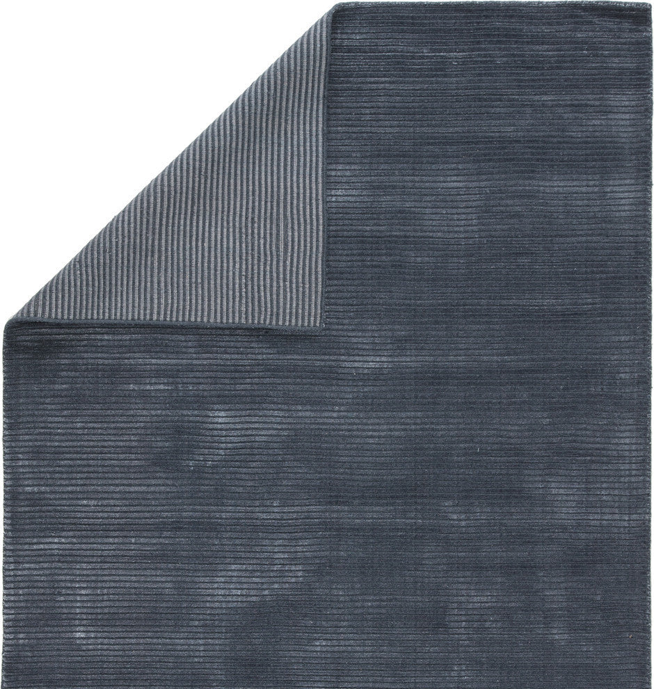 Jaipur Living Basis Handmade Solid Dark Blue Area Rug 9'X12'