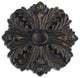 Set of 2 Eve Medallion Drapery Holdbacks, Burnt Gold