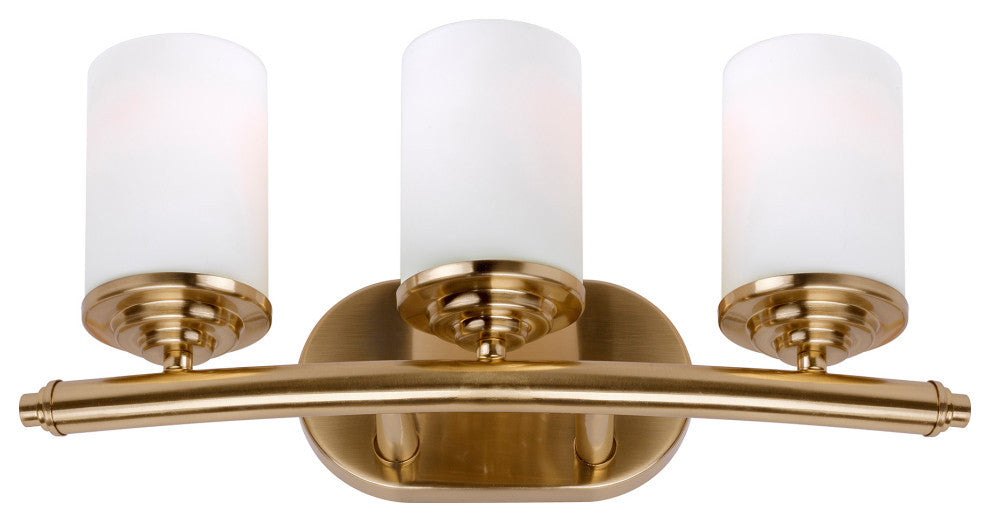 3-Light Bath Vanity Light, Soft Gold