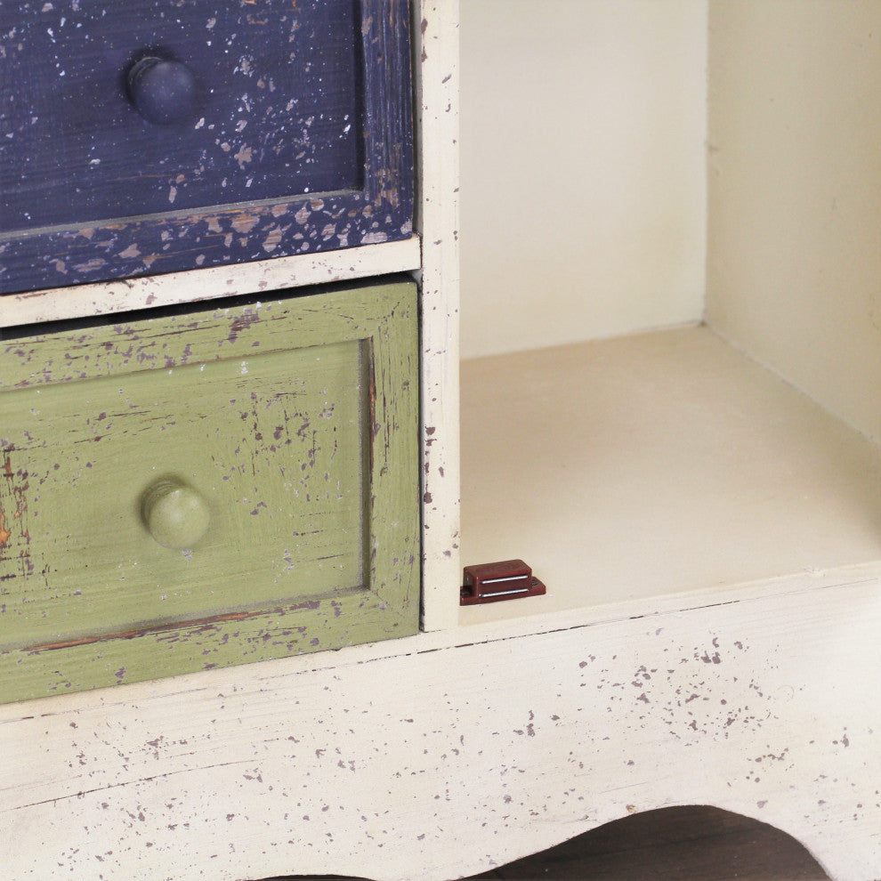 Aged Coastal Cabinet