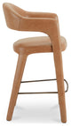 Martens Bar Stool Brown Leather