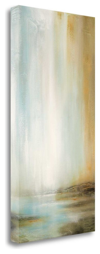 "Golden Falls" By Linzy Arnott,Ready to Hang Giclee Print on Gallery Wrap Canvas