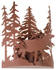 11"W Elk Through The Trees Wall Sconce