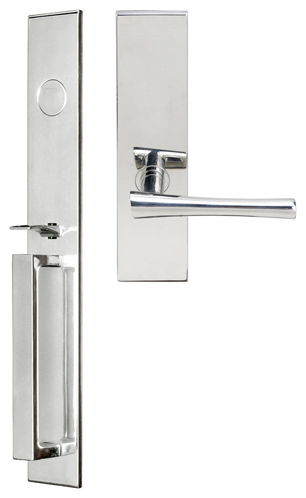 Champagne Lever, Mortise Dummy Handleset, Left Hand, Polished Stainless Steel