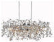 Flurry 7 Light Down Chandelier With Chrome Finish