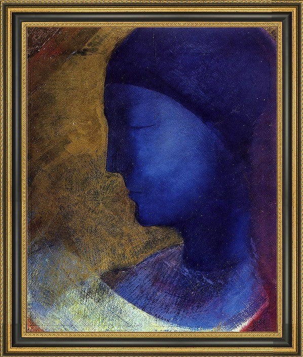 Odilon Redon The Golden Cell - 20" x 25" Framed Premium Canvas Print