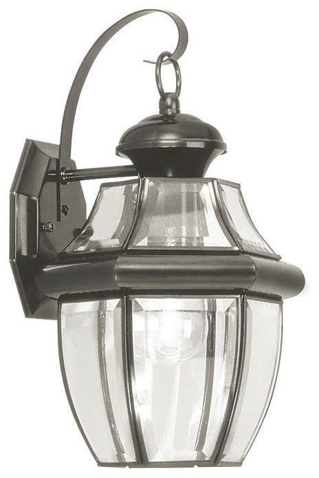 Monterey Outdoor Wall Lantern, Black