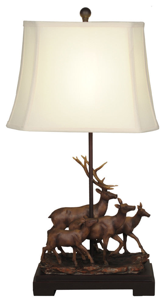 29" Herd of Deer Lamp