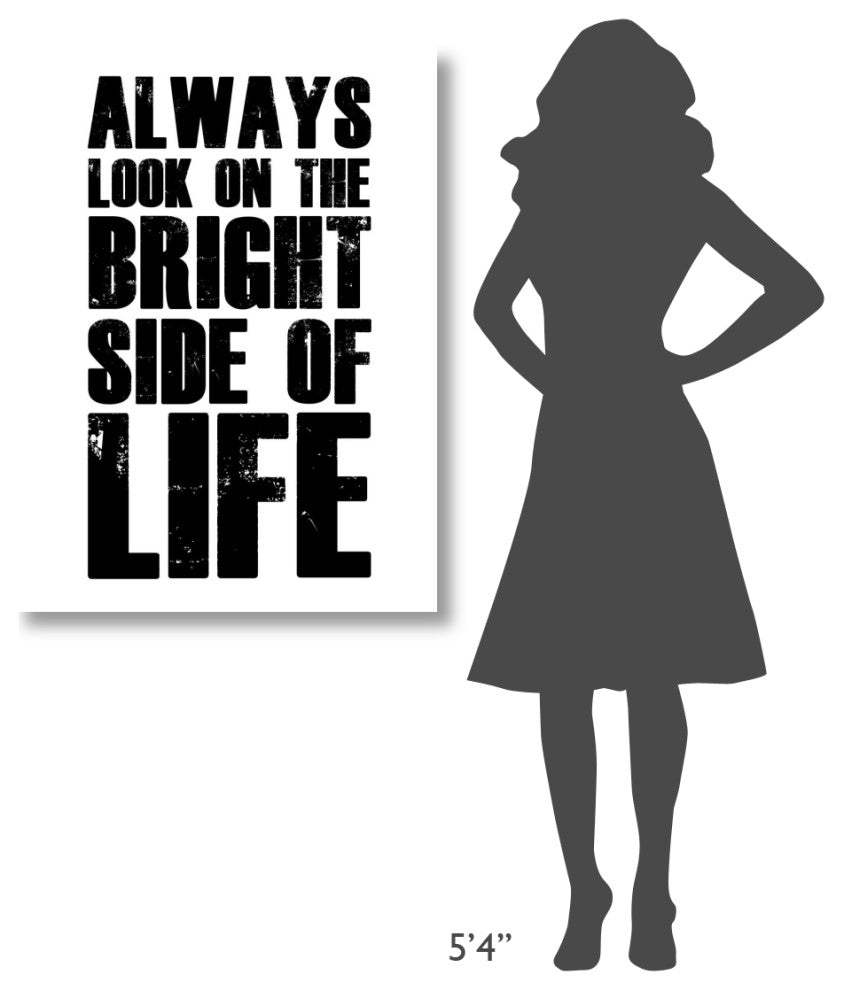 "Bright Side of Life Poster Poster White" Fine Art Print