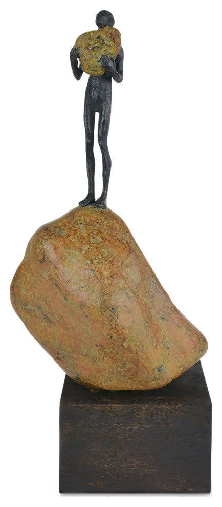 Man on Rock Medium Bronze