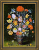 The Elder Ambrosius Bosschaert StillLife of Flowers Framed Canvas Print, 21"x28"