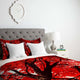 Deny Designs Happee Monkee Red Canopy Duvet Cover - Lightweight