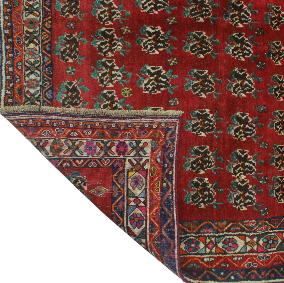 Fine Vintage Distressed Harsalla Red Rug