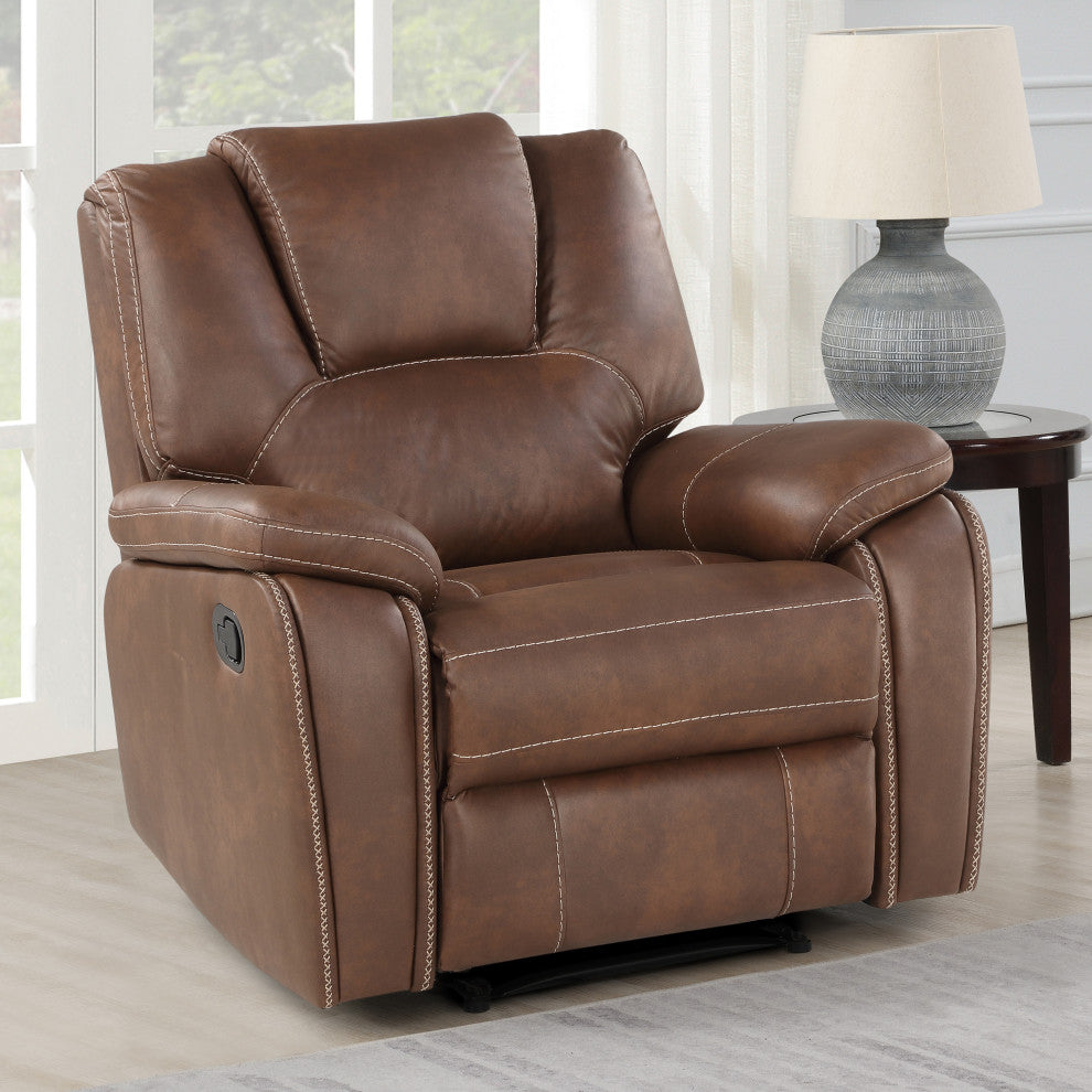 Katrine Manual Recliner, Brown