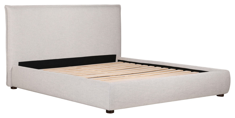 Luzon King Bed Light Grey