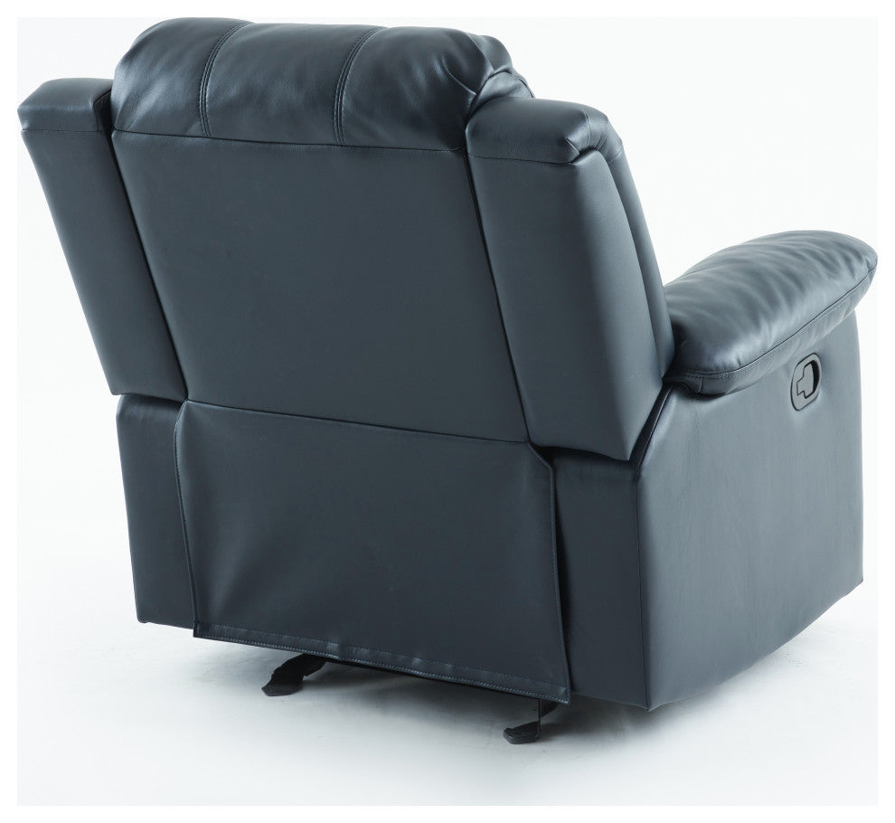 Clifton Leather Gel Recliner, Midnight Blue