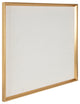 Calter Framed Linen Fabric Pinboard, Gold 29.5x29.5