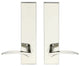 Crest Lever, Tubular Passage, Polished Stainless Steel, 2-3/8" Backset
