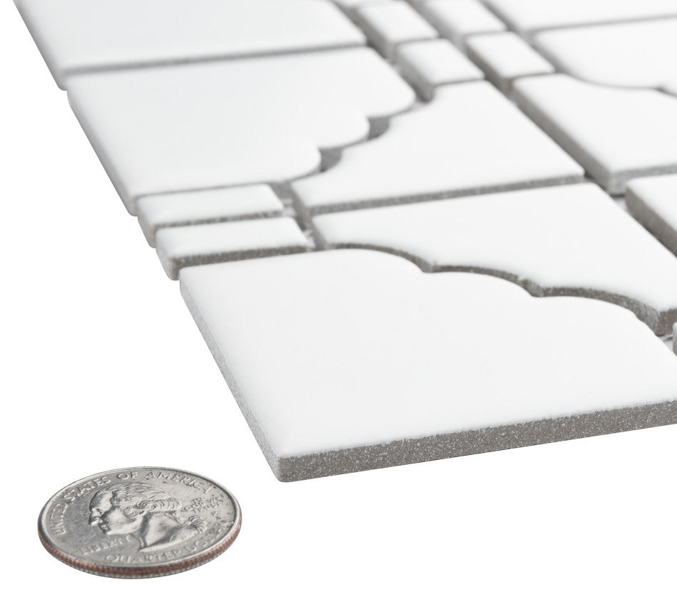 Osaka Matte White Porcelain Floor and Wall Tile