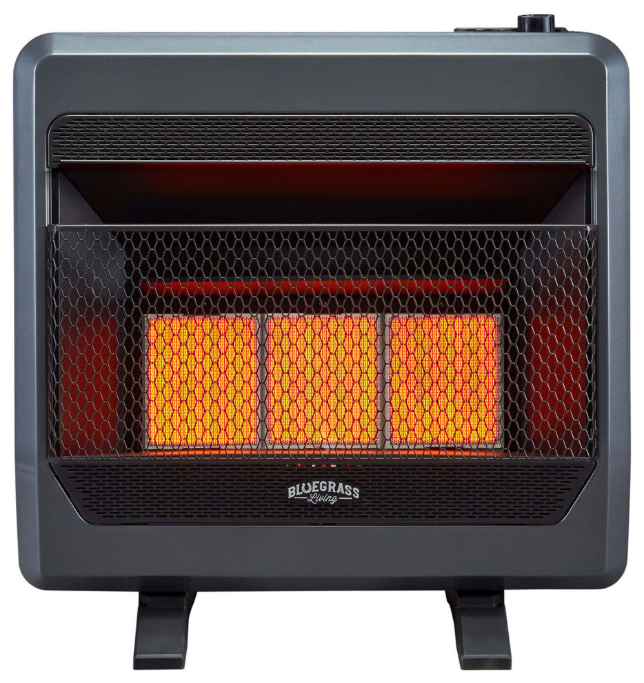 Bluegrass Living Natural Gas Vent Free Infrared Gas Space Heater 30000 BTU