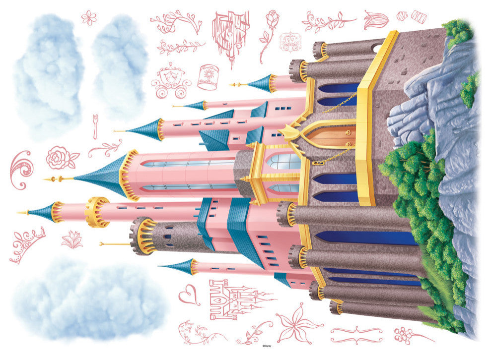 Disney Princess Castle XL Giant Wall Decals with String Lights