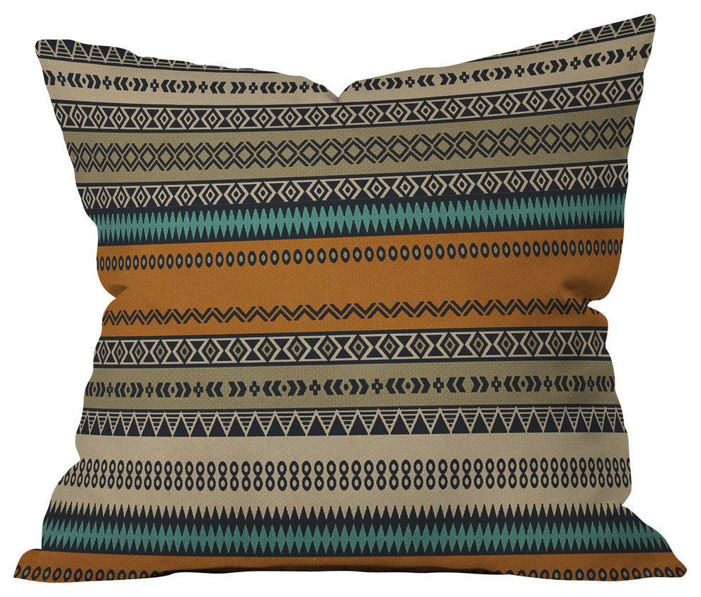 Deny Designs Viviana Gonzalez Textures Abstract Outdoor Throw Pillow, 26x26x7