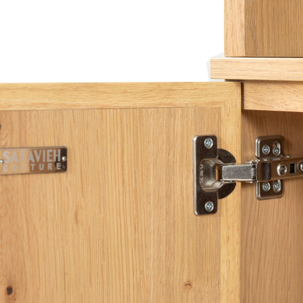 Safavieh Couture Zeus 4 Shelf Wood Bookcase, Natural