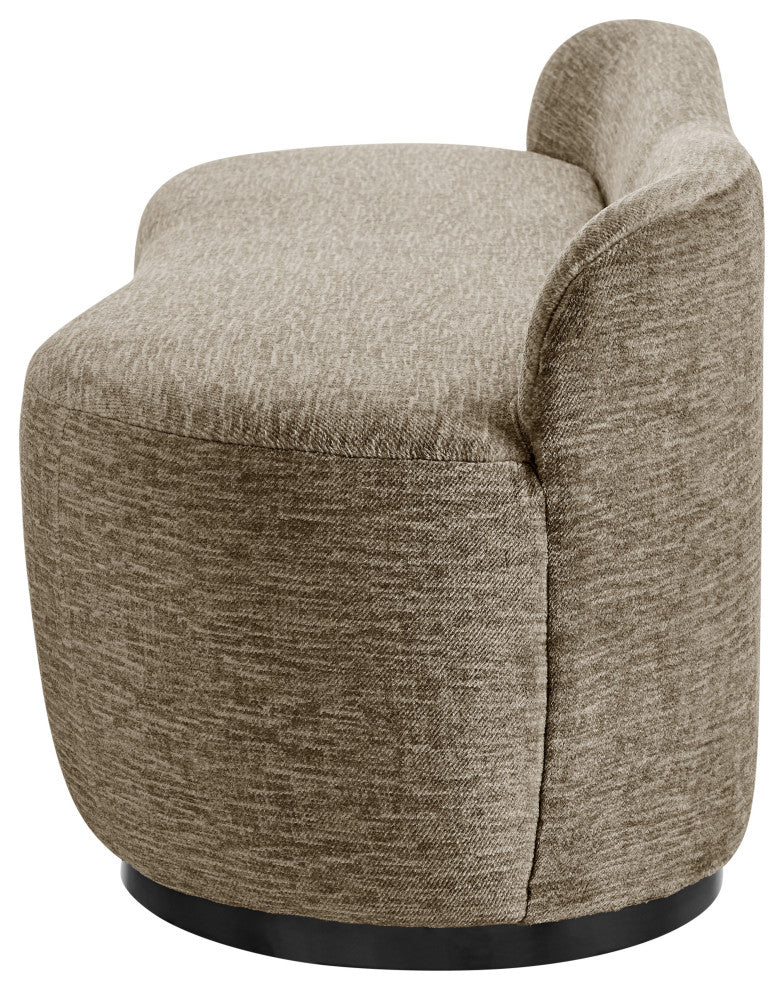 Mandy Fabric Bench, Pasadena Taupe