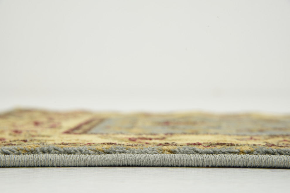 Unique Loom Light Blue St. Louis Voyage 2' 2 x 6' 0 Runner Rug