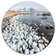 Sunny Morning In Arctic Spitsbergen, Landscape Disc Metal Wall Art, 36"
