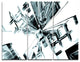"Fractal 3-D Cubes Everywhere" Art Canvas Print, 3 Panels, 36"x28"
