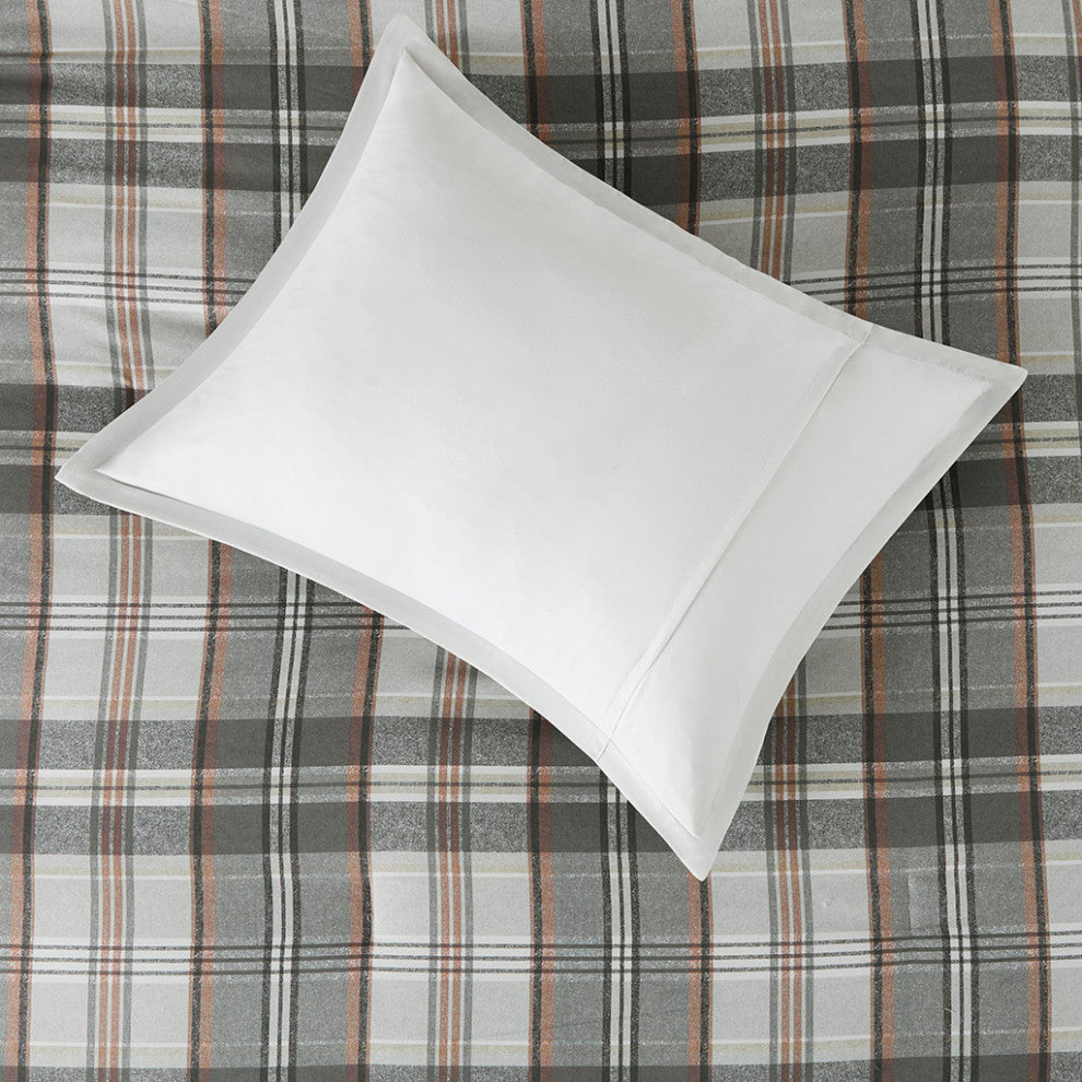 Intelligent Design Blake Plaid Comforter Set, Tan/Gray