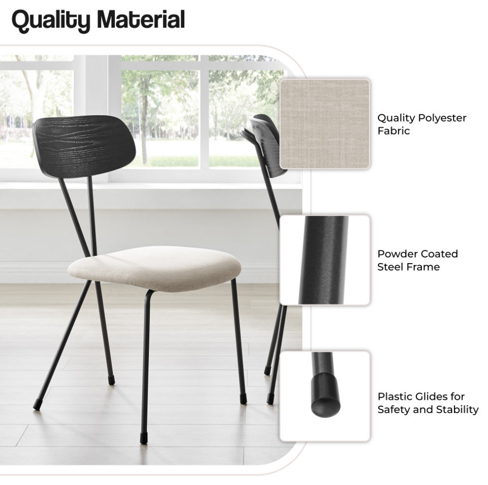 Elise Dining Side Chair, Magnolia Cream, Fabric