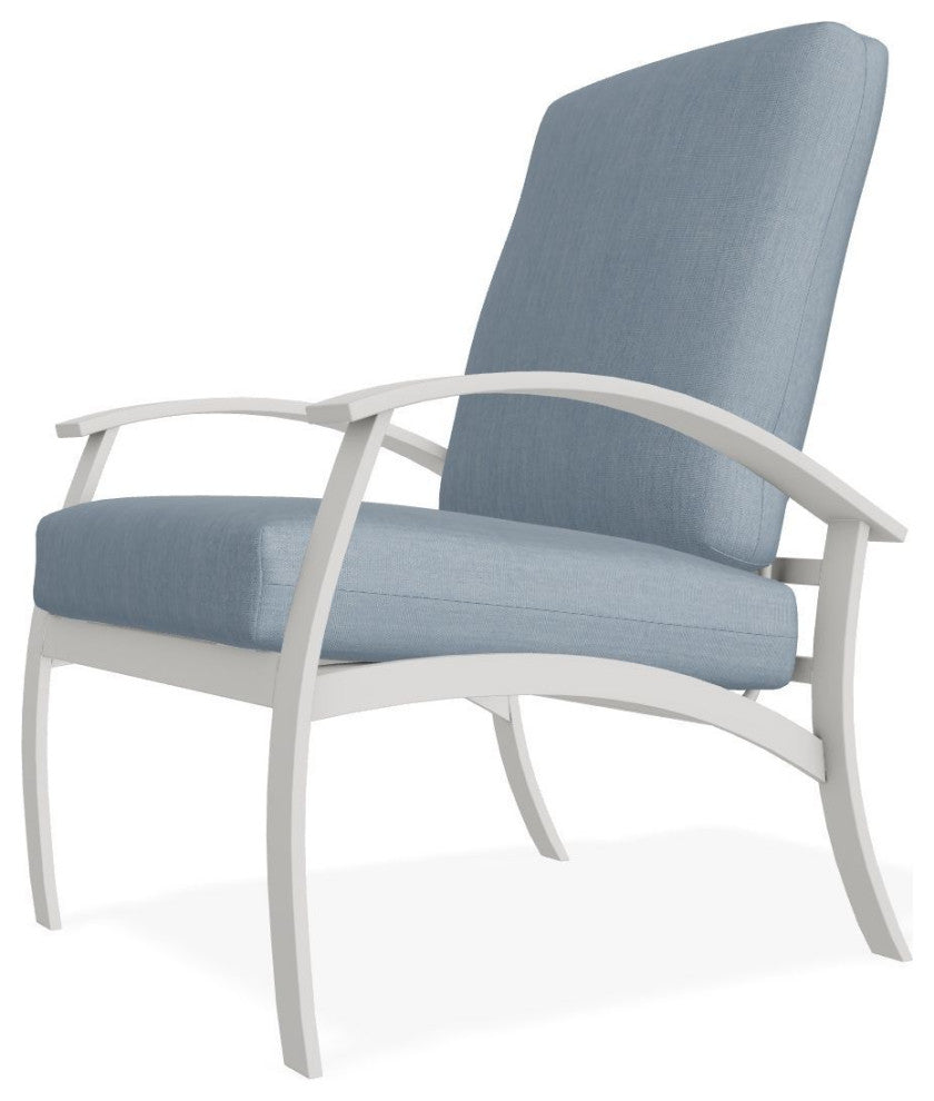 Belle Isle Cushion Deep Seating Outdoor Armchair, Canvas Haze/Snow