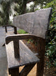 Farmhouse Outdoor Bench Natural Wood Finish