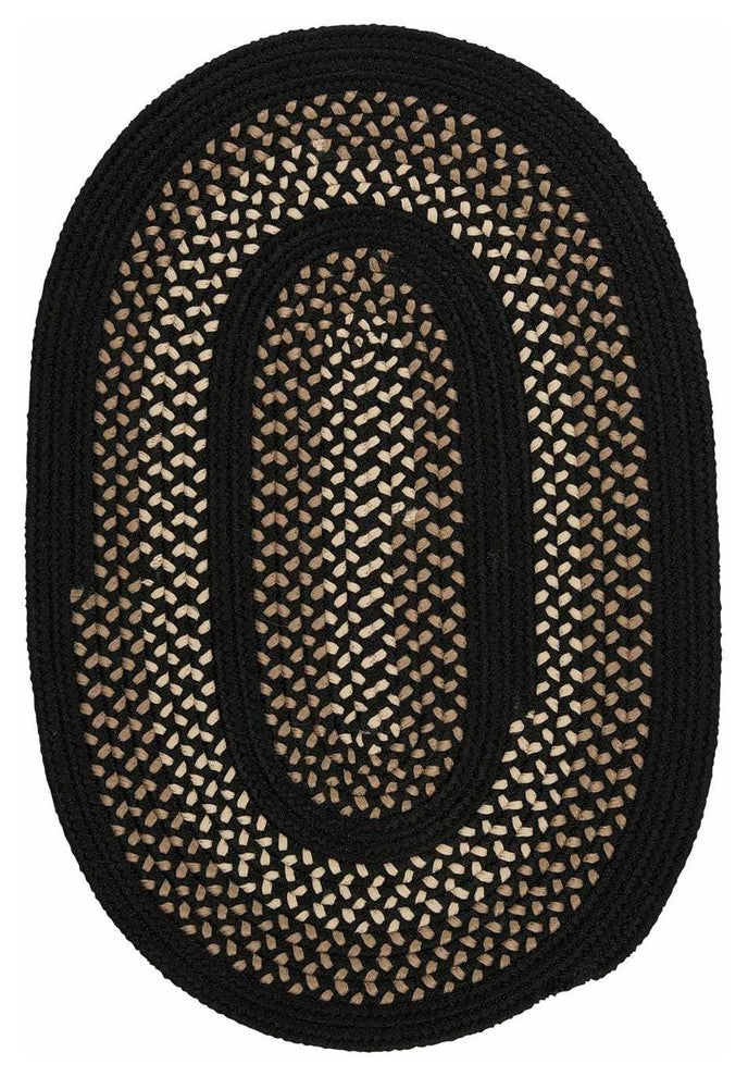 Colonial Mills Deerfield DF41 Onyx Traditional Area Rug, Round 8'x8'