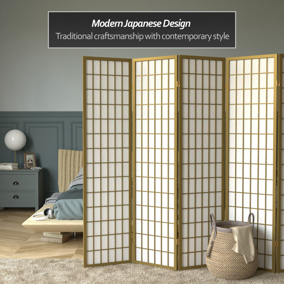 6' Tall Window Pane, Special Edition, Gold, 6 Panels