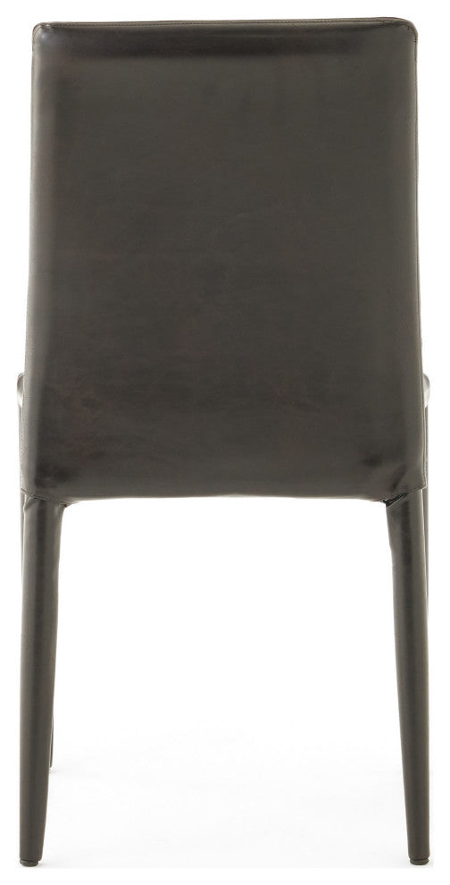 GDF Studio Pasiara Brown Stacking Chairs, Set of 4