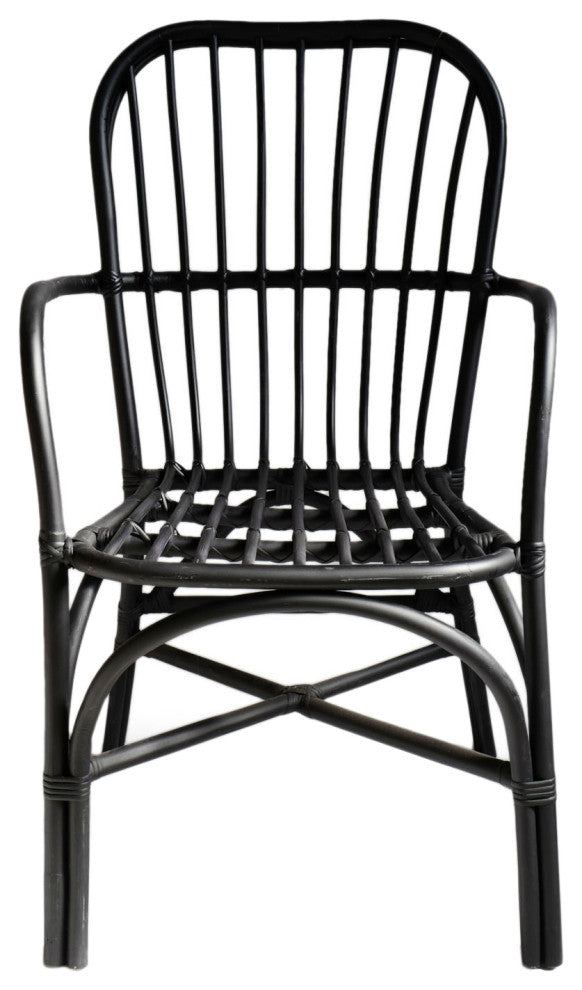 Black Bamboo Dining Chair