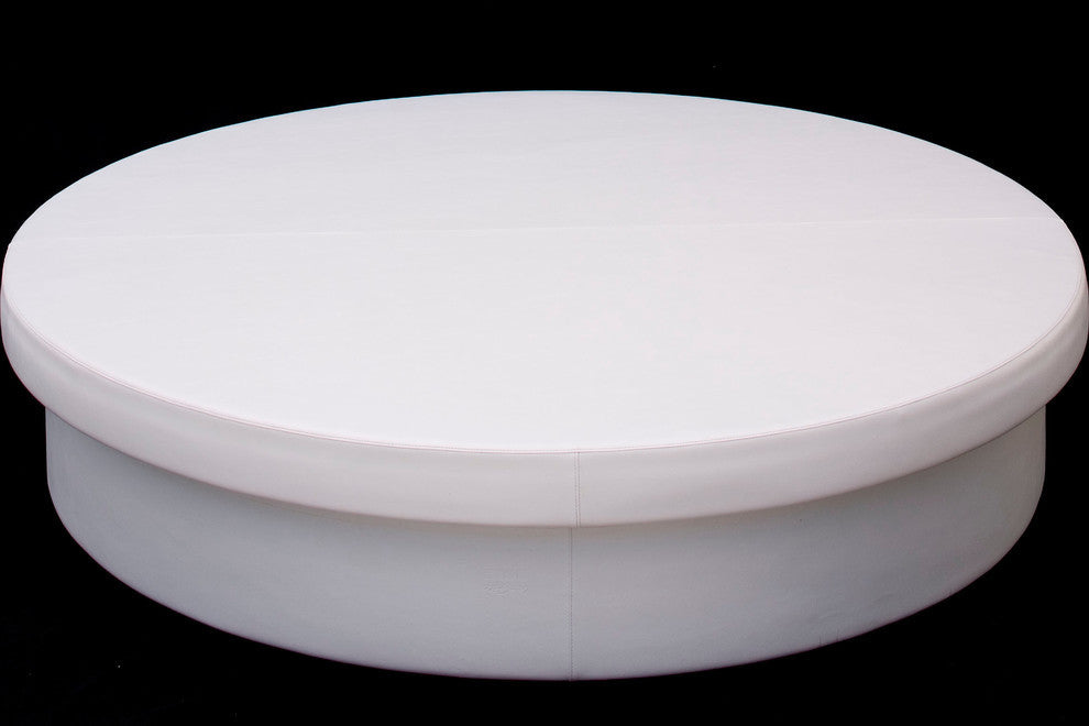 Sun Pad Round Resort Daybed, Chill White